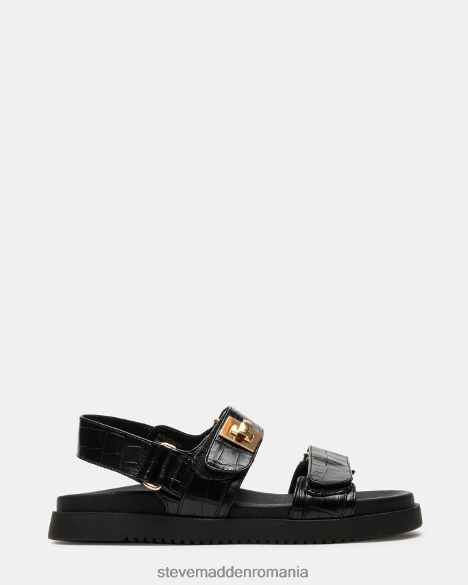 Steve Madden femei mona crocodil negru încălţăminte 2L84L0135